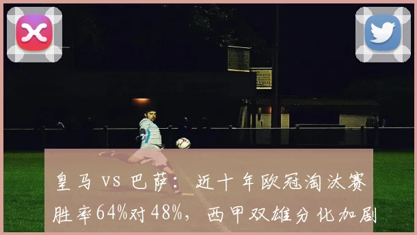 皇马 vs 巴萨：近十年欧冠淘汰赛胜率64%对48%，西甲双雄分化加剧？